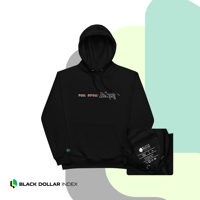 Image 2 of Black. | Premium Embroidered Hoodie