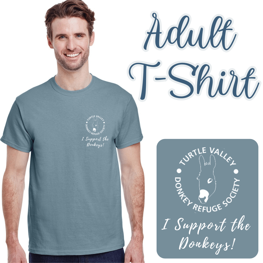 Image of Adult Donkey Logo Blue T-Shirt