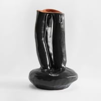 Image 1 of Sculptural Black Vase  #12 TERRA