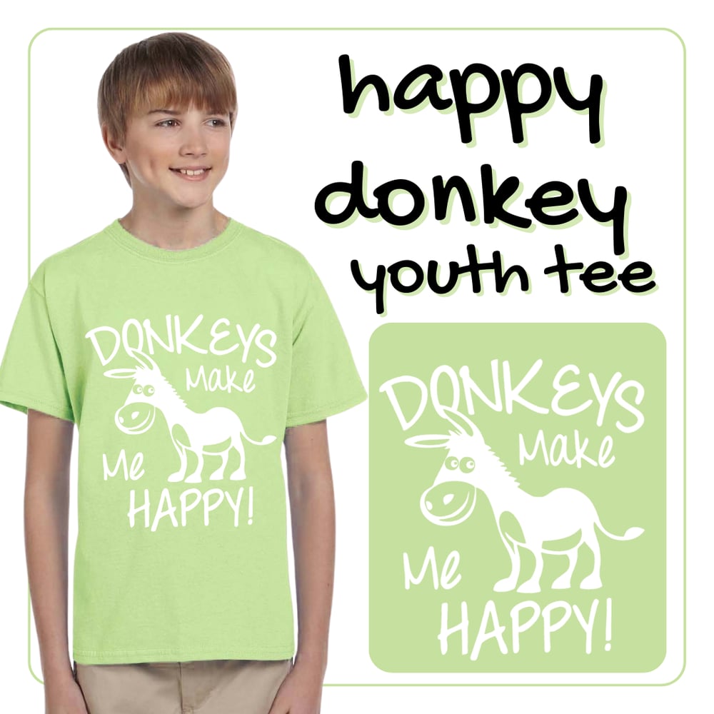 Image of Happy Donkey - Youth Tee