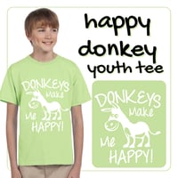 Image 1 of CLEARANCE SALE - Happy Donkey - Youth Tee