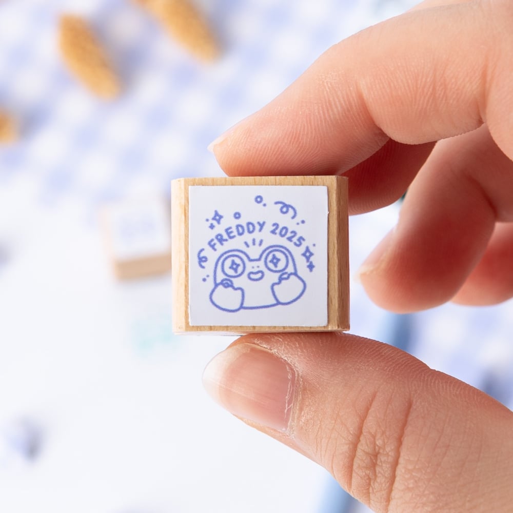 Image of Freddy Frog Wooden Stamps