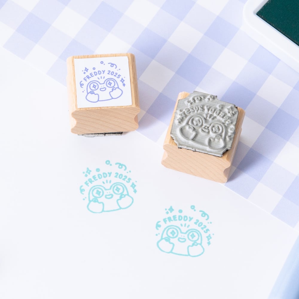 Image of Freddy Frog Wooden Stamps