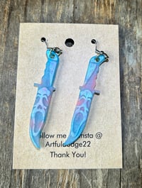 Image 1 of Holo-Sydney knife blue/pink 