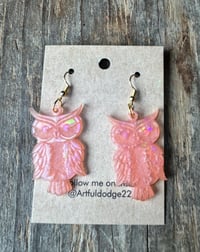 Image 1 of Owl holo peach 