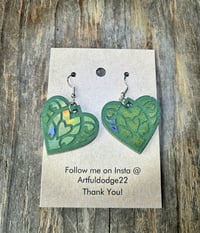 Image 2 of Hearts holo moss green 