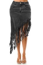 Fringed Black skirt