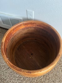 Image 2 of V-510 Handmade Laminated Wood Planter