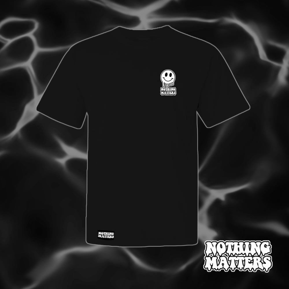 Image of SKATE FAST EAT ASS BLACK TEE