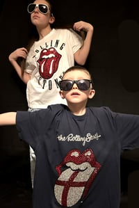 Image 9 of Vintage customised Rolling Stones rhinestone T shirts
