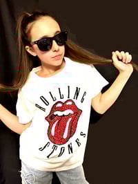 Image 12 of Vintage customised Rolling Stones rhinestone T shirts