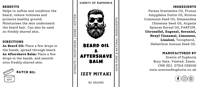 Image 3 of Izzy Miyaki Beard Oil & Aftershave Balm
