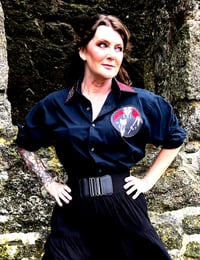 Image 4 of Vintage GAP with La Rocka decals and rhinestones