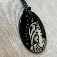 Image 2 of Porcelain Persephone Pendant