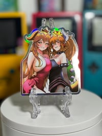 Image 2 of Peach and Bowsette Holo Sticker 3 in