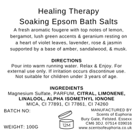 Image 2 of Healing Therapy Soaking Epsom Bath Salts
