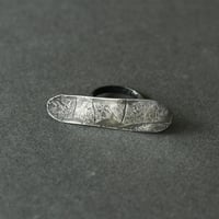 Image 1 of Leaf Impression Silver Ring