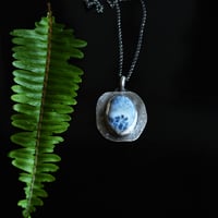 Image 1 of Dendritic Agate Natural Silver Pendant