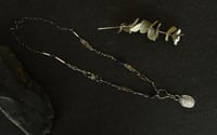 Image 3 of Fern Long Silver Artisan Necklace
