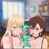 Image 2 of Cross Over Marin Kitagawa & Momo Ayase | Baja Blast | Coke | Pepsi | Dr. Pepper | Monster Energy