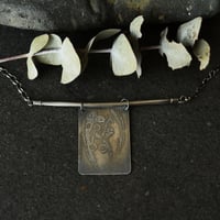 Image 2 of Gum Nut and Leaf Silver Art Necklace