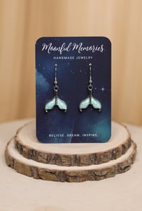 Image 2 of MERMAID FIN Charm Earrings