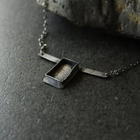 Image 1 of Silver Leaf Impression Artisan Necklace