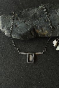 Image 3 of Silver Leaf Impression Artisan Necklace