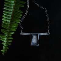 Image 4 of Silver Leaf Impression Artisan Necklace