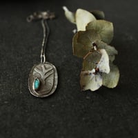 Image 1 of Wisdom Tree Blue Apatite gemstone Silver Necklace