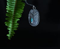 Image 2 of Wisdom Tree Blue Apatite gemstone Silver Necklace