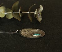 Image 3 of Wisdom Tree Blue Apatite gemstone Silver Necklace