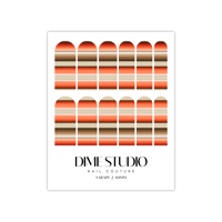 Image 2 of NUDE CORAL SARAPE NAIL DECALS