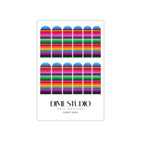 Image 3 of CINCO DE MAYO SARAPE  NAIL WRAPS 