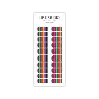 Image 4 of CINCO DE MAYO SARAPE  NAIL WRAPS 