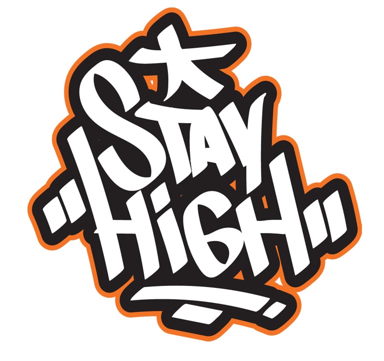 Image of GRAFFITI STAY HIGH 3" PRO STICKER
