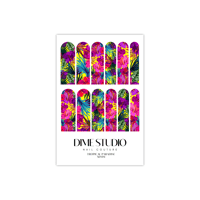 Image 3 of TROPICAL PARADISE FLORAL NAIL DECALS 