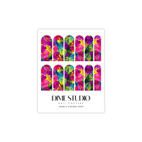 Image 4 of TROPICAL PARADISE FLORAL NAIL DECALS 