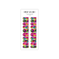 Image 5 of TROPICAL PARADISE FLORAL NAIL DECALS 