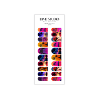 Image 4 of TROPICAL SUNSET PALM TREE  NAIL DECALS 