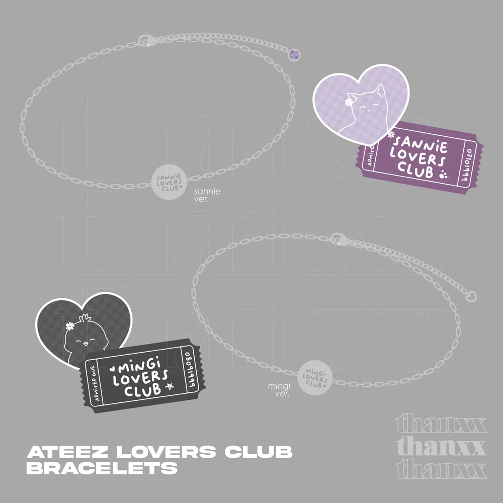 Image of Pre order | ATEEZ LOVERS CLUB BRACELETS