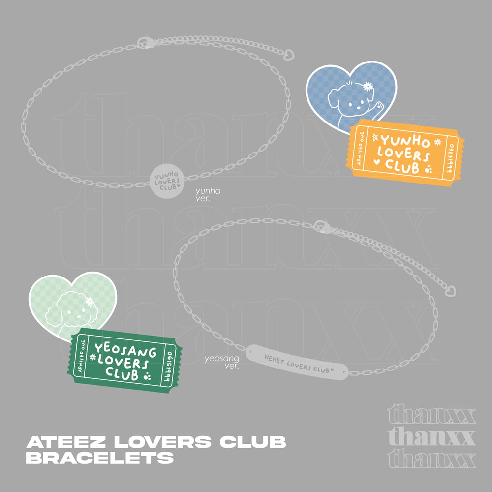 Image of Pre order | ATEEZ LOVERS CLUB BRACELETS