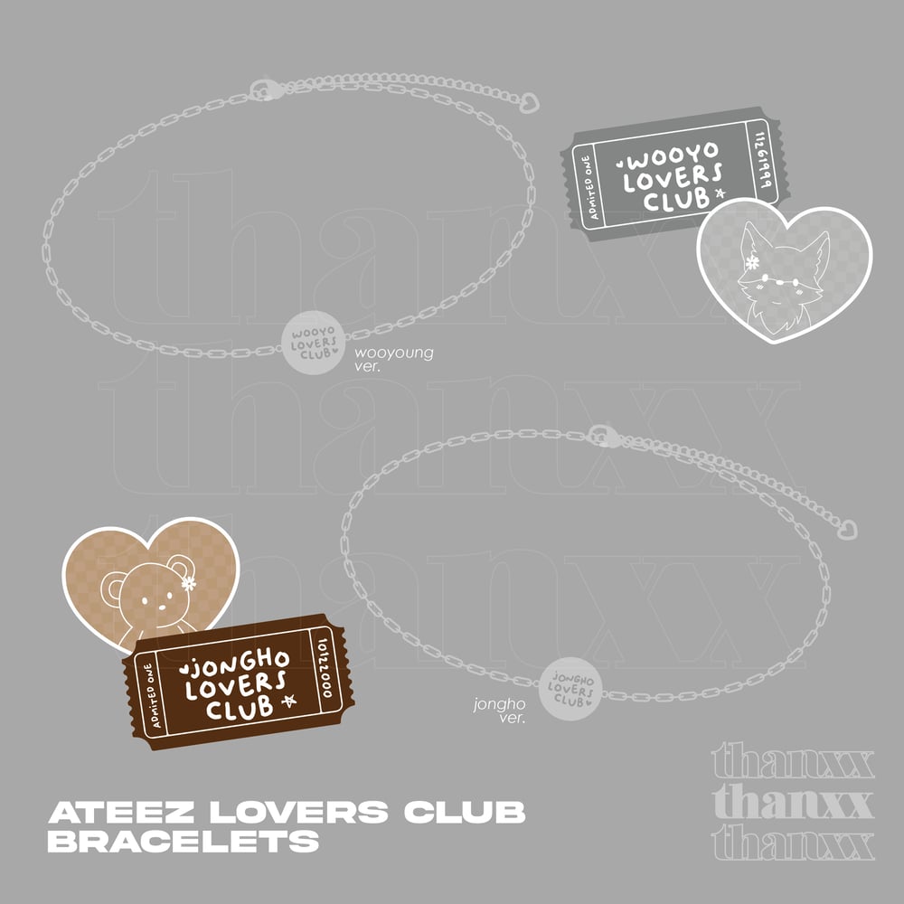 Image of Pre order | ATEEZ LOVERS CLUB BRACELETS