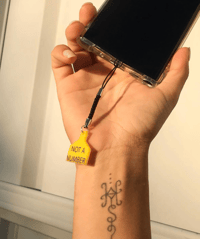 Image 4 of TAG KEYCHAIN - BLACK STRING