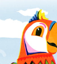 Image 3 of Riso Style Blackpool Parrot Print