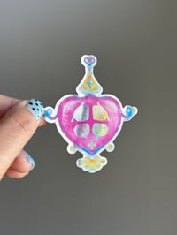 Image 1 of heart house mirror sticker