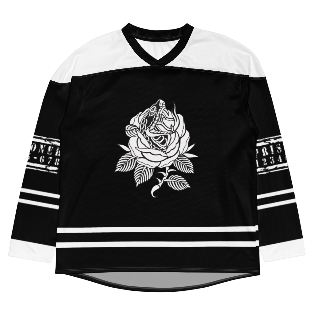 Image of  Officially licensed Leigh rivers edge of darkness Tobias Recycled hockey fan jersey 