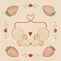 'Mice in Love' Print