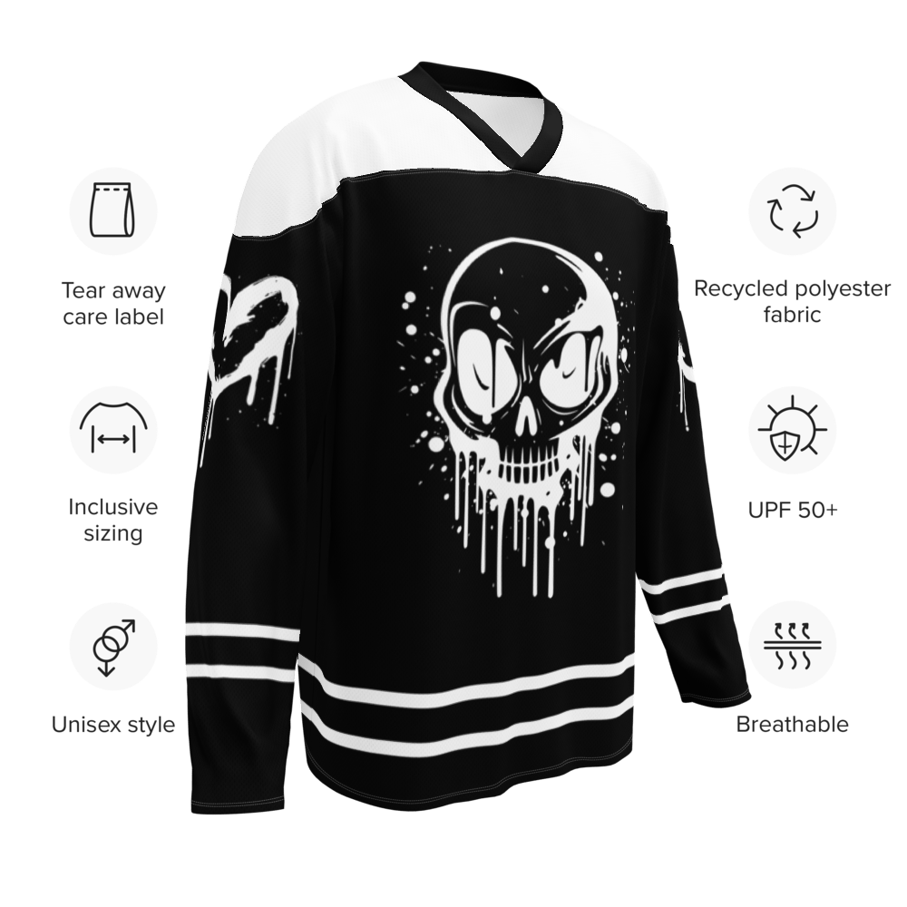 Image of Dark Romance Recycled hockey fan jersey 