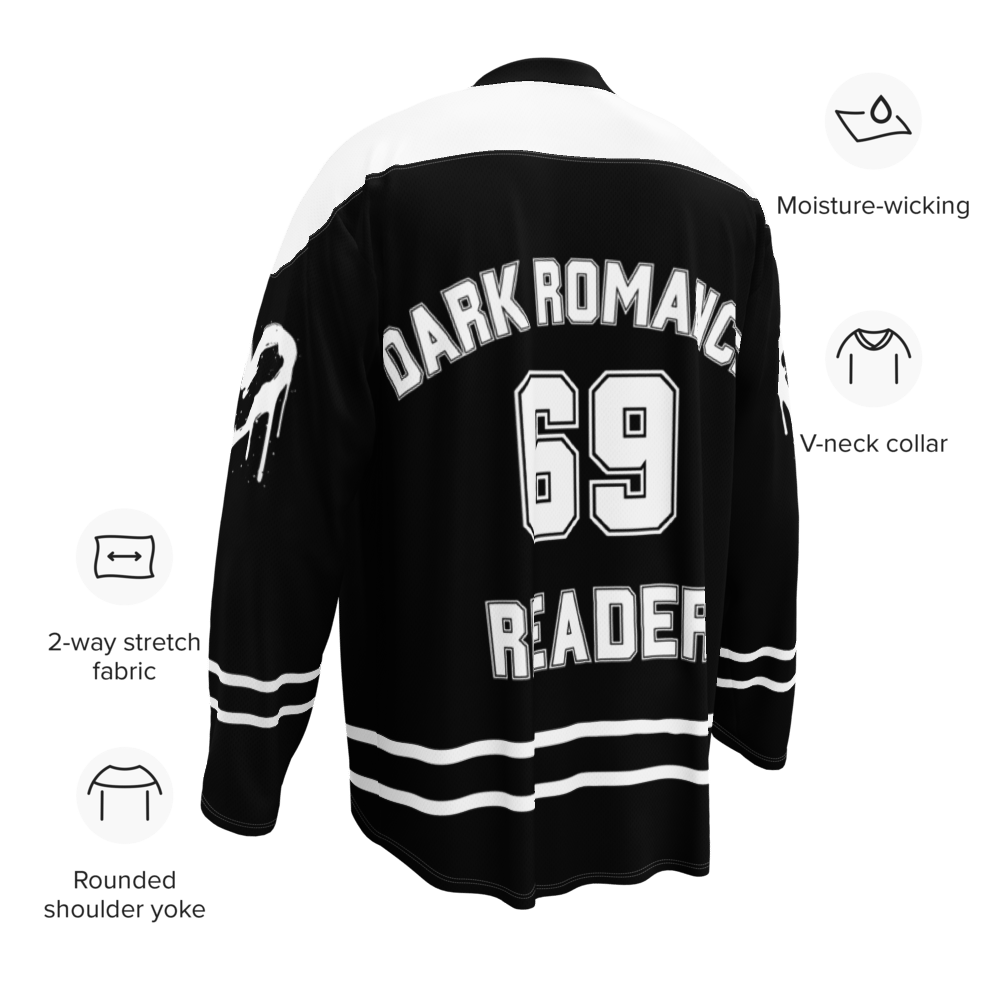 Image of Dark Romance Recycled hockey fan jersey 